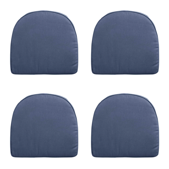 Madison Panama safier blue Zitkussen York - Set van 4