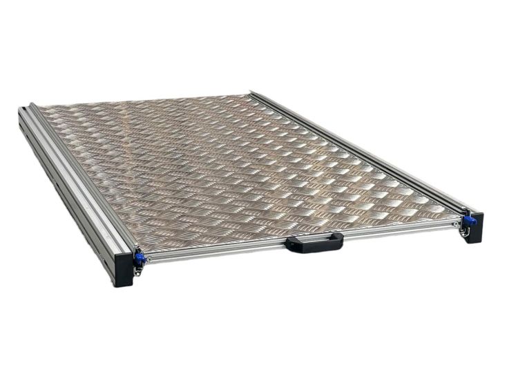 Aluminium schuifframe 120x60 cm met traanplaat