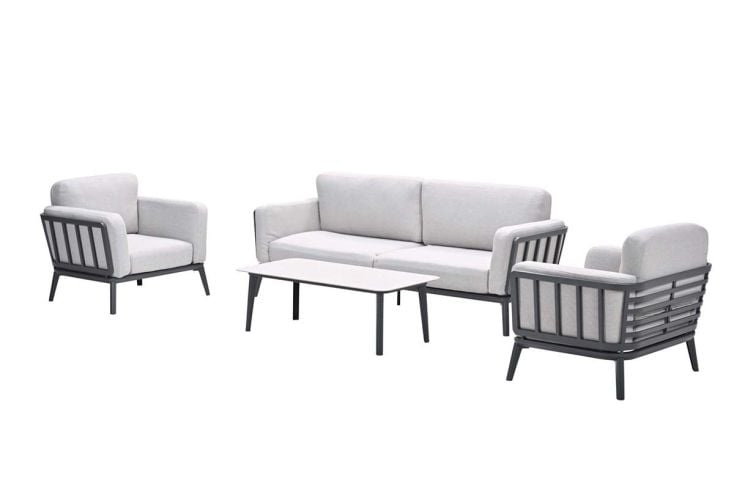 Garden Impressions Montea 4-delige L/D set - carbon black