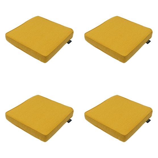 Madison Gold canvas eco+ Zitkussen - Set van 4