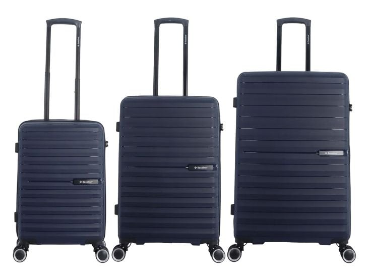 Saxoline Fiesta 55/67/77 cm Reiskofferset - Marine Blue
