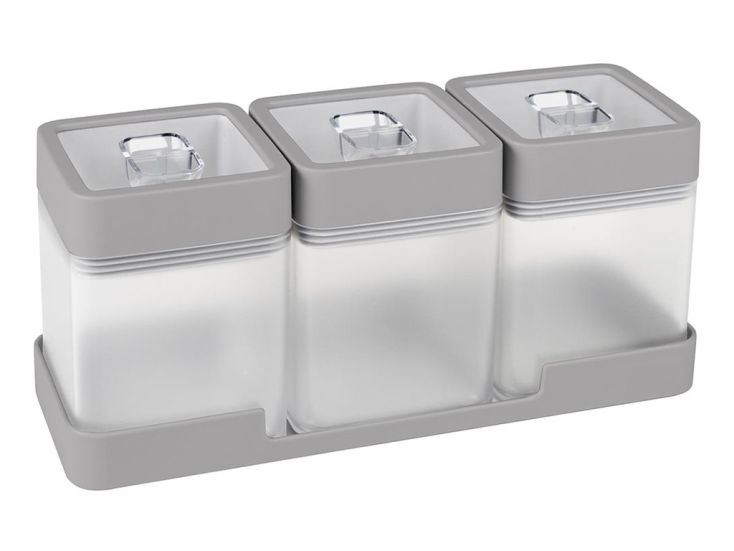 Sunware Sigma home 0,6 liter 3 voorraadbussen met tray