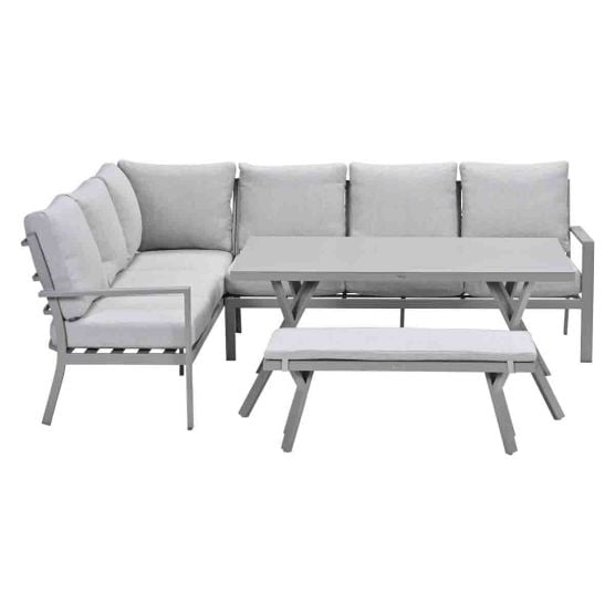 Garden Impressions Senja sand - 4-delig - L - loungediningset
