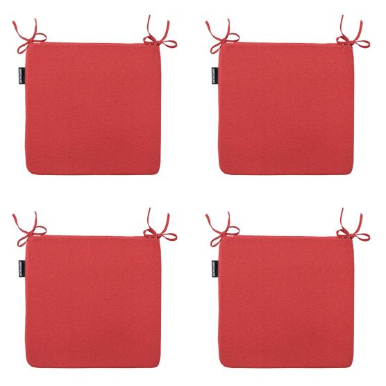 Madison Panama brick red Zitkussen - Set van 4
