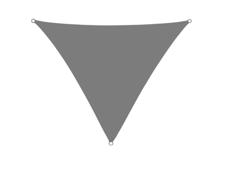 CUHOC 3 x 3 x 3 m Schaduwdoek driehoek grijs UV