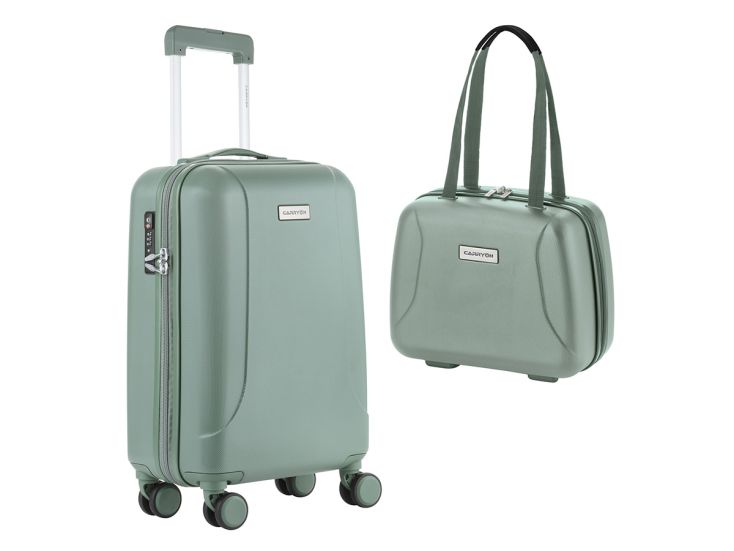 CarryOn Skyhopper handbagage koffer en Beautycase - Olive