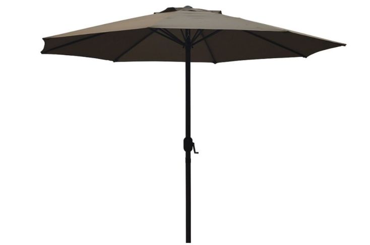 PimXL 300 cm luxe 8-ribs parasol - Taupe