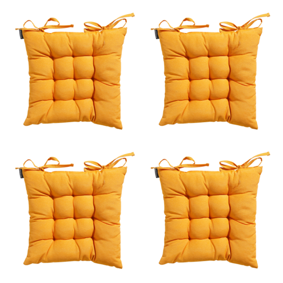 Madison Panama golden glow Zitkussen - Set van 4