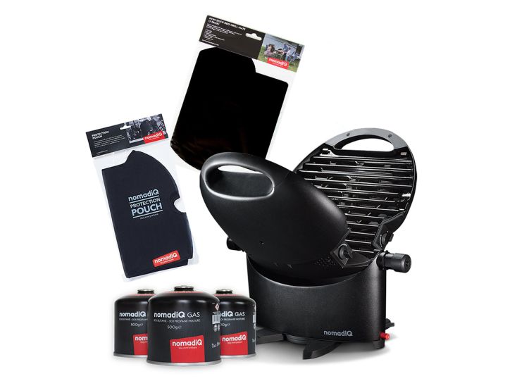 nomadiQ BBQ ESSENTIALS draagbaar gasbarbecue pakket