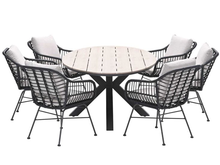 Garden Impressions Lucas Tulli 7-delige tuinset - Black