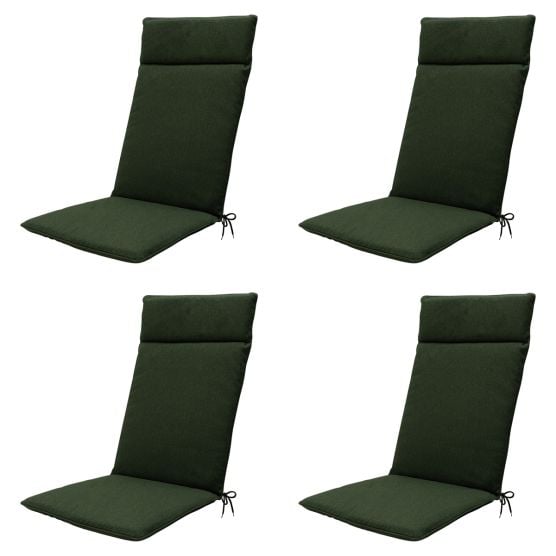 Madison Green canvas eco+ Tuinstoelkussen - Set van 4