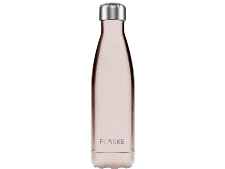 FLASKE bottle pearl 500 ml RVS Drinkfles - rose metallic