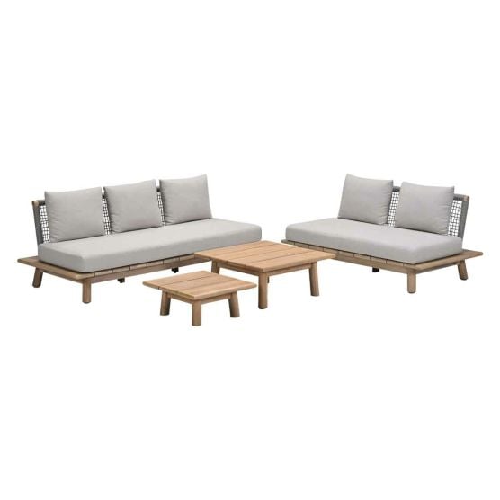 Garden Impressions San Namut grey sand - 4-delig - loungeset