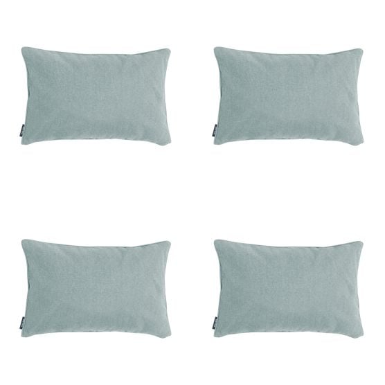 Madison Silver canvas eco+ Sierkussen - Set van 4