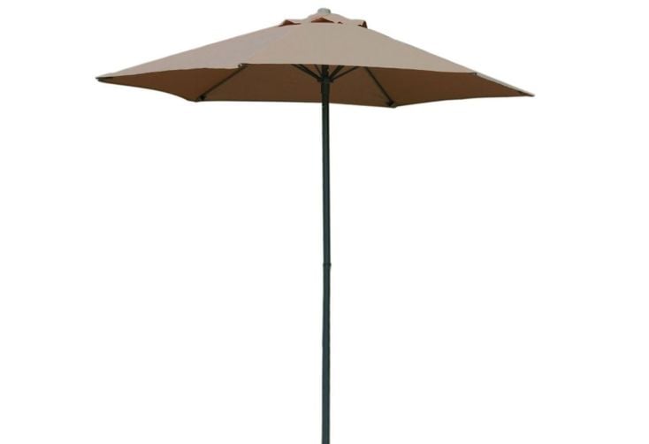 PimXL 200 cm ronde parasol - Taupe
