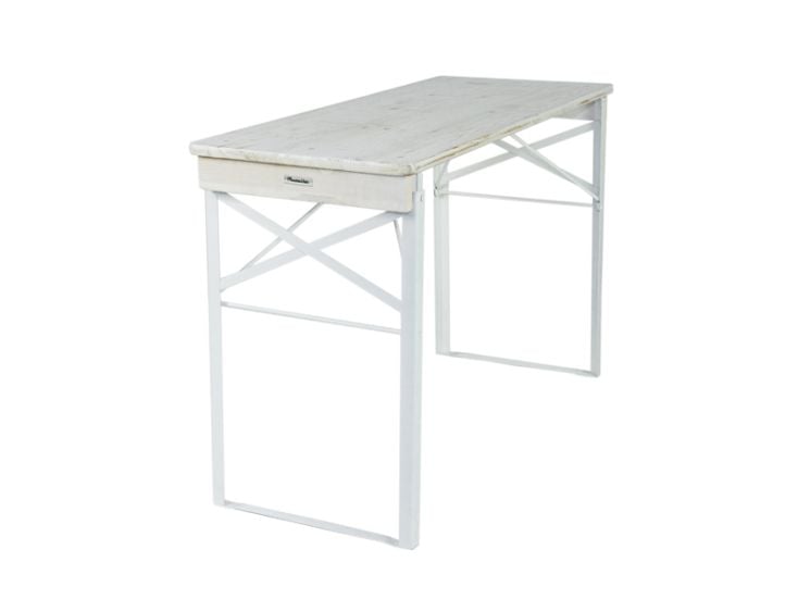 MaximaVida Berlijn 120 cm whitewash inklapbare picknicktafel