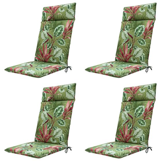 Madison Cala green Tuinstoelkussen - Set van 4