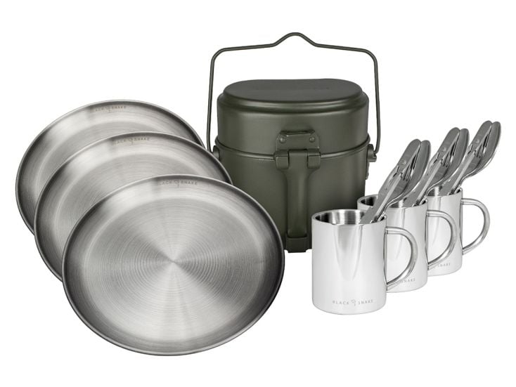 Black Snake 19-delig kookgerei campingservies