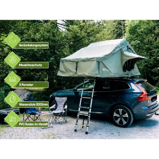 OutdoorU Family Plus 4++ personen  Daktent - Kaki