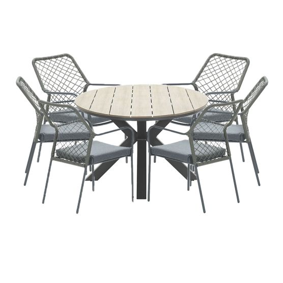 Garden Impressions Ross - Tulli 7-delige mosgroene tuinset