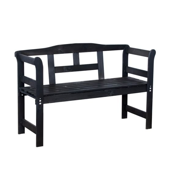Sens-Line - Friesen bench 113cm - 2-zits - Zwart
