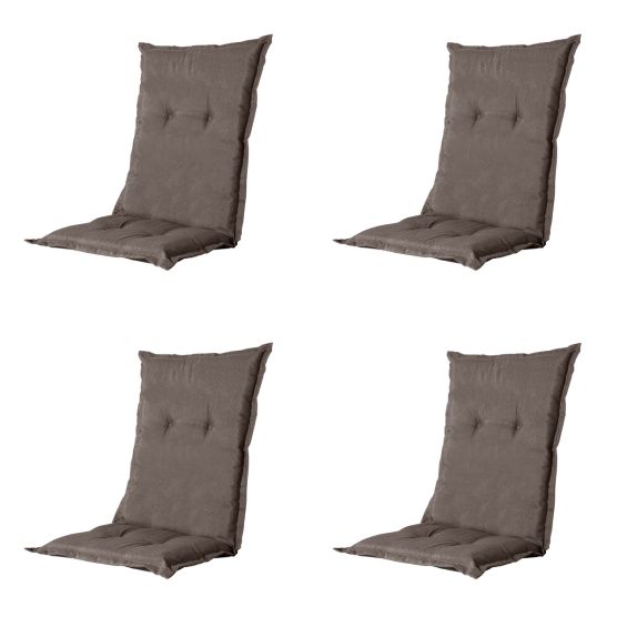 Madison Oxford taupe Tuinstoelkussen - Set van 4