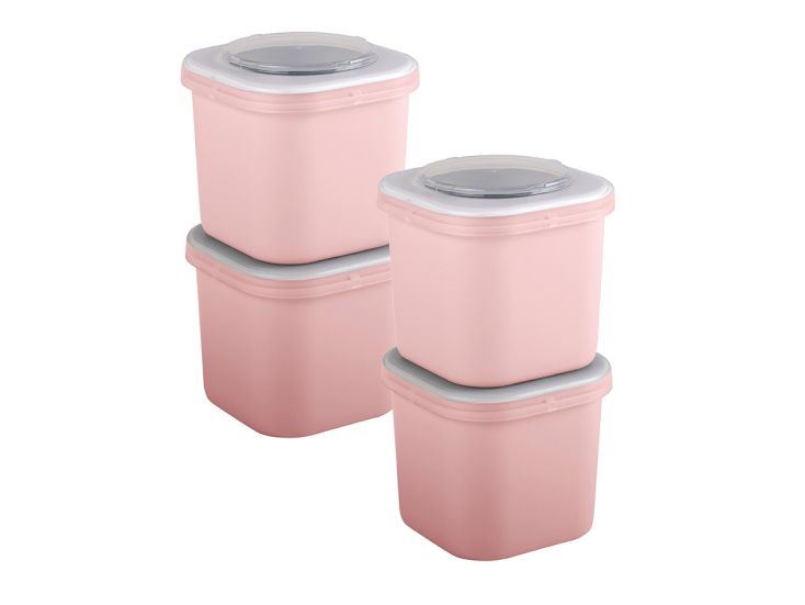Sunware sigma home set van 2 food lunchbakjes - Pink