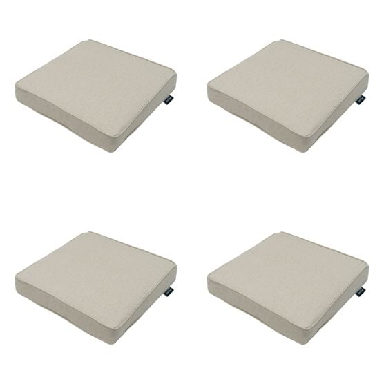 Madison Beige canvas eco+ Zitkussen - Set van 4