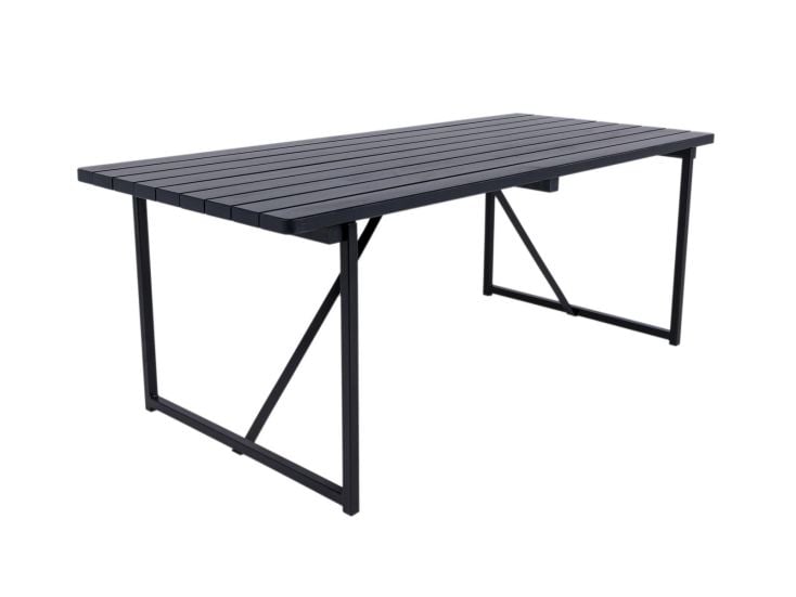 MaximaVida Riga 200 cm blackwash tuintafel