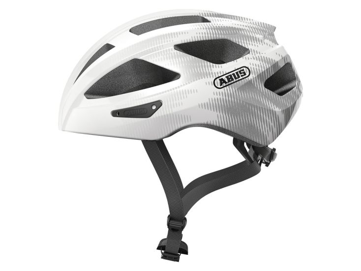Abus Macator White Silver fietshelm