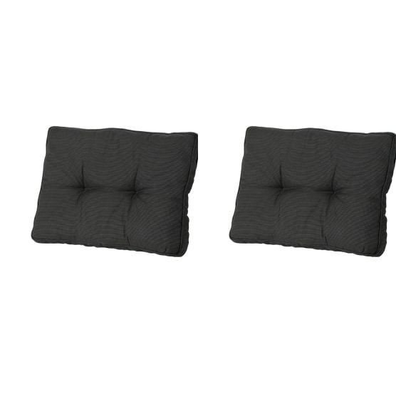 Madison Rib black Rugkussen - Set van 2