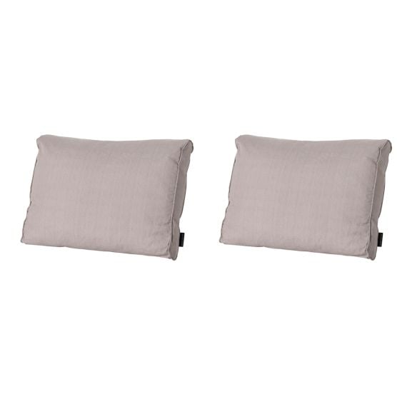 Madison Basic taupe Rugkussen - Set van 2
