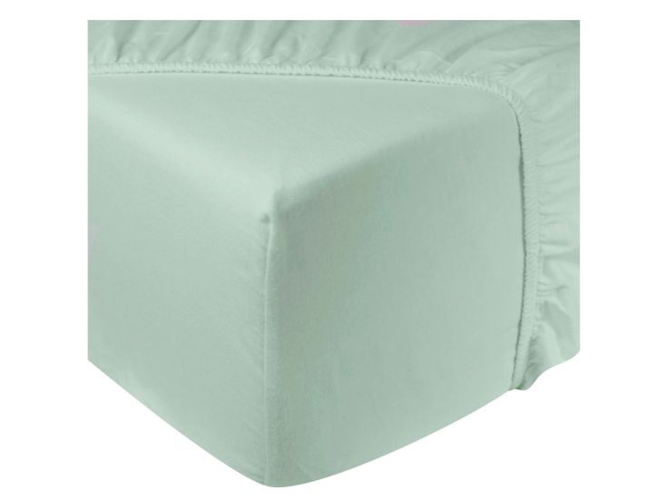 DoubleDry Flanel 90x200 cm hoeslaken - mint