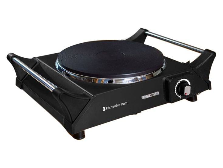 KitchenBrothers 1-pits elektrische Kookplaat - Black