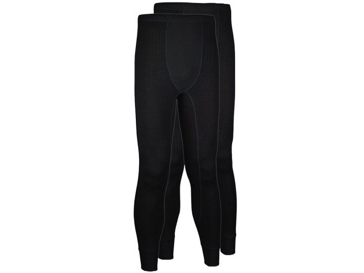 Avento Heren thermobroek 2-pack - Zwart