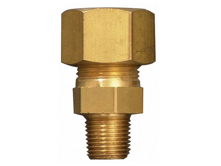 Gimeg rechte aansluiting  - 1/4 inch buiten x 6/8 mm