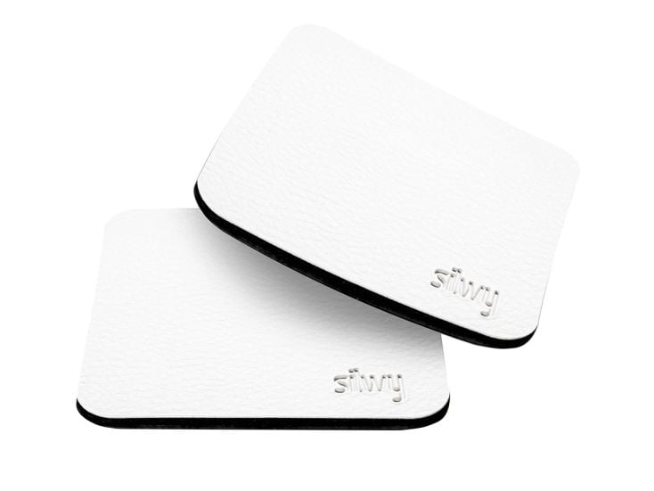 Silwy set van 2 Metall-Nano-Gel-Pads - White