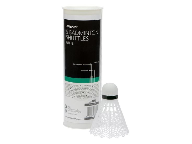 Avento 5 witte badminton shuttles