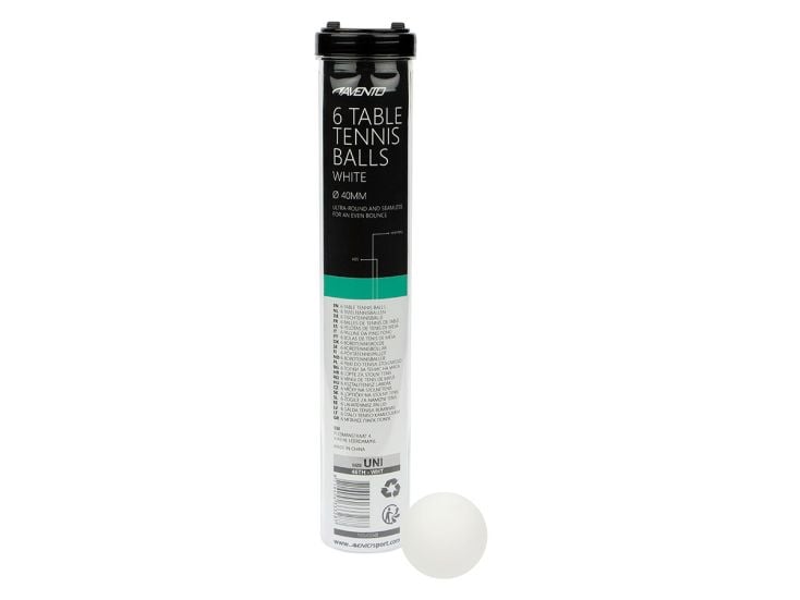 Avento 6 ABS witte tafeltennisballen