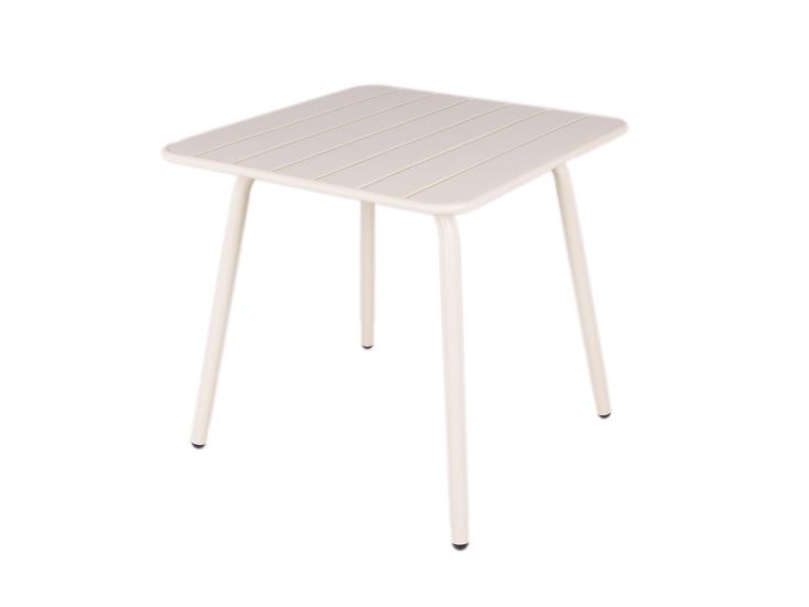 MaximaVida Max 80 cm metalen vierkante tuintafel - White