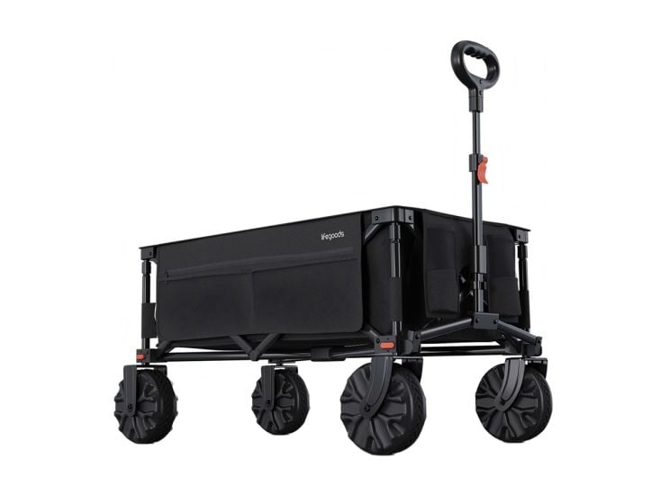 LifeGoods 135L bolderkar - Black