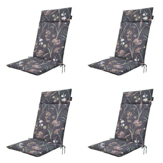 Madison Donna  canvas eco+ Tuinstoelkussen - Set van 4
