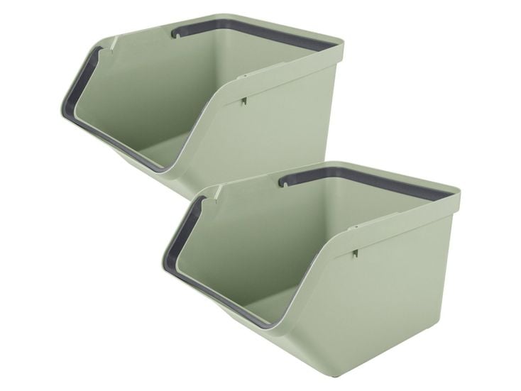 Sunware Sigma 45 liter set van 2 home sorteer units - Green