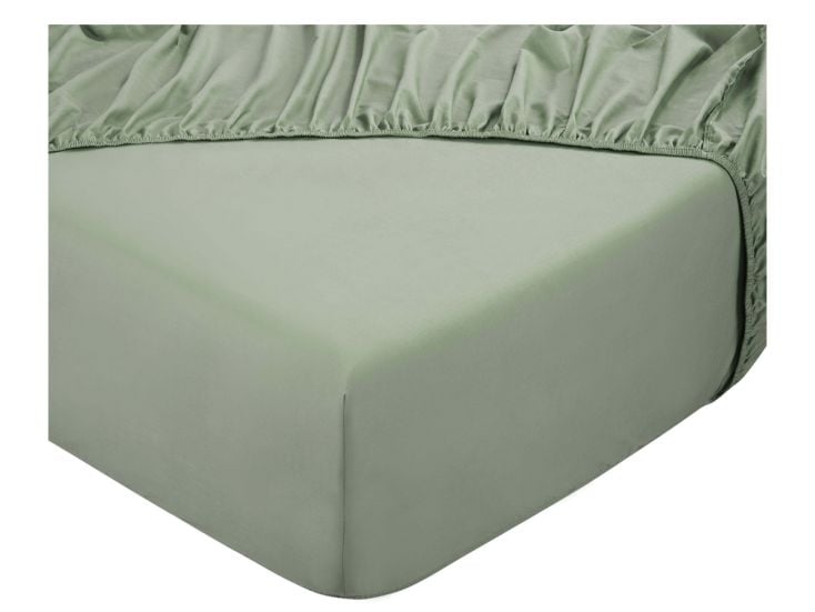 DoubleDry Home 140 x 200 cm hoeslaken - oud groen