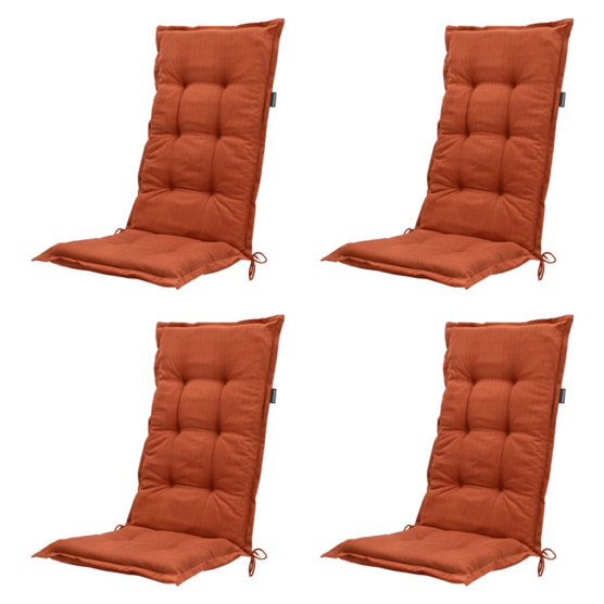 Madison Basic terra Tuinstoelkussen - Set van 4
