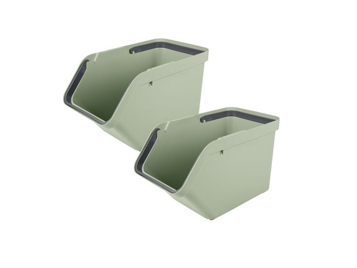 Sunware Sigma home 30 liter groen sorteer unit - set van 2
