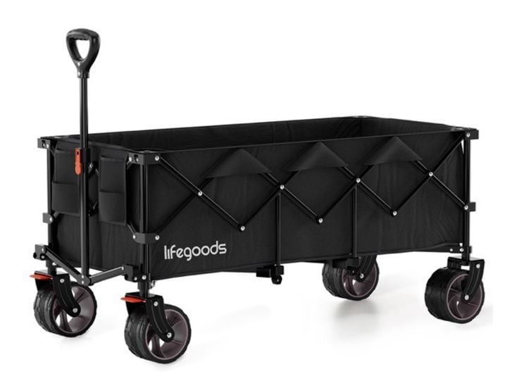 LifeGoods XXL 300L bolderkar - Black