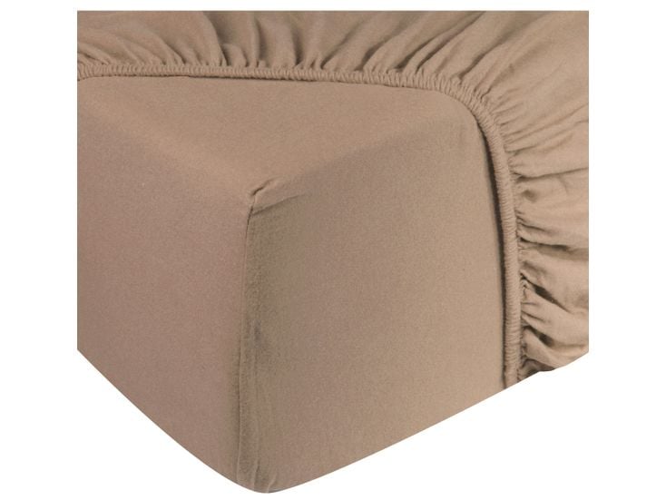 DoubleDry Jersey 160 x 200 cm hoeslaken - Beige
