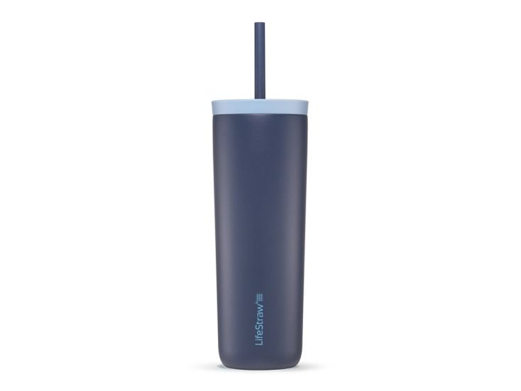 LifeStraw Go Tumbler 500 ml RVS waterfilterfles - Dark Blue