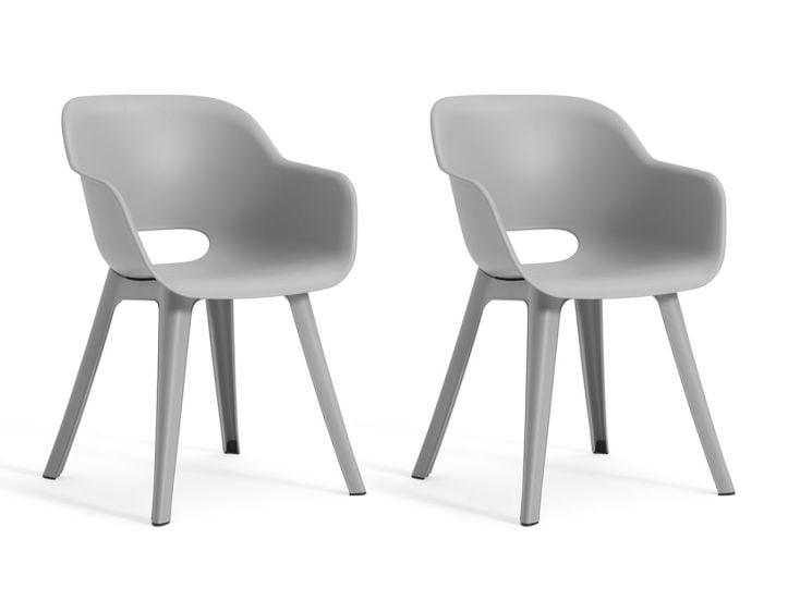 Keter Noa set van 2 tuinstoelen - Grey